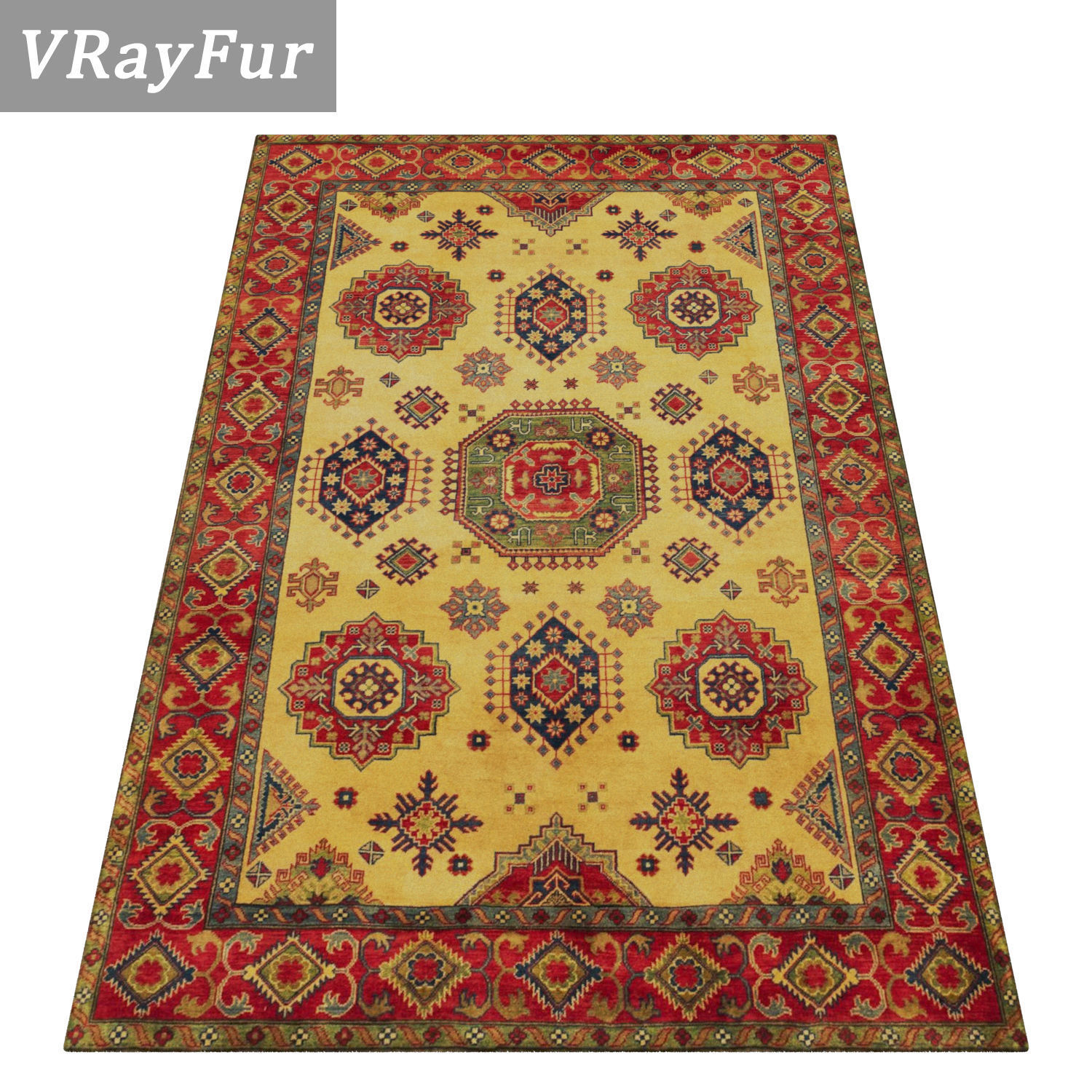 Rug Set 1946 3D model_2