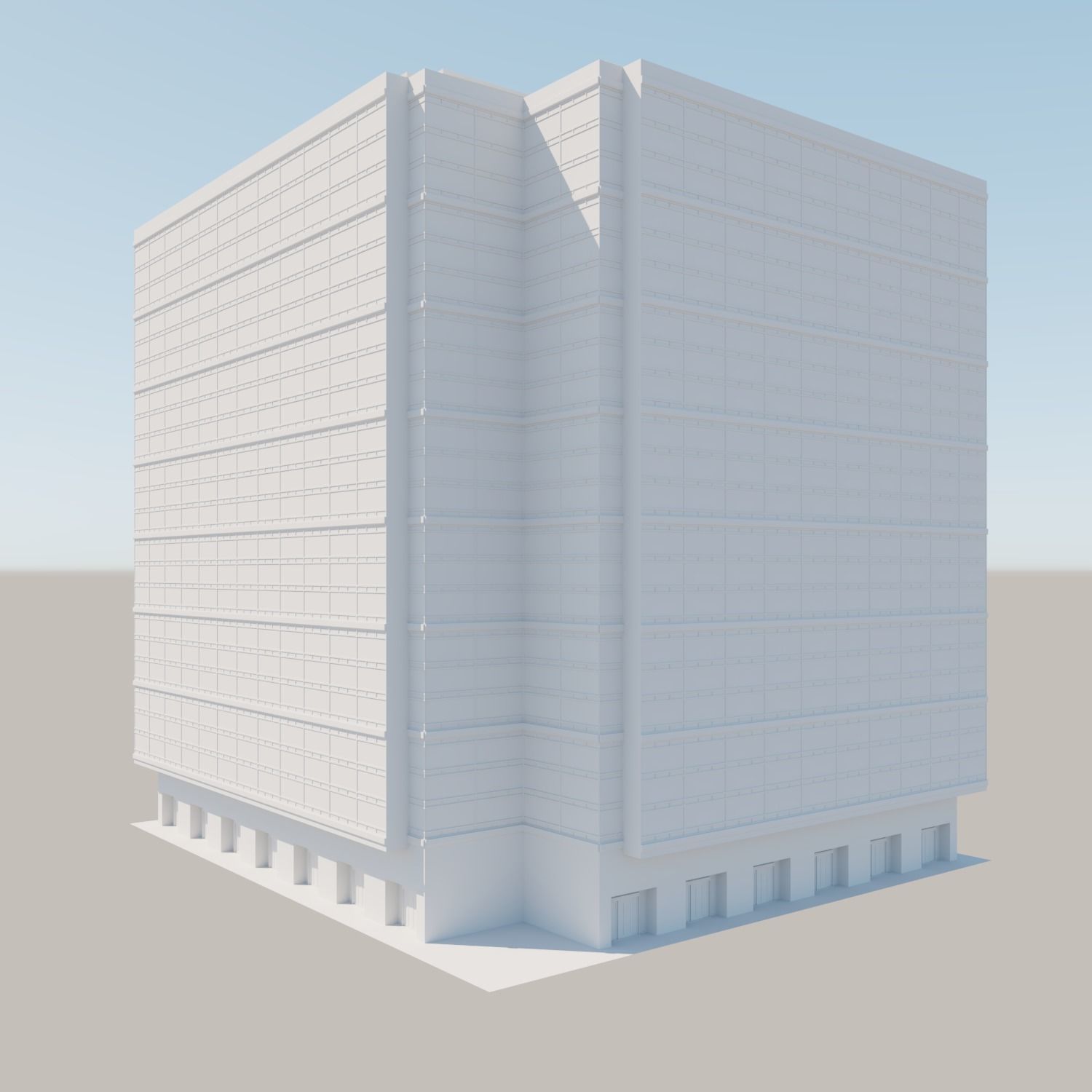 Modern structure Havana 662 3D model_3