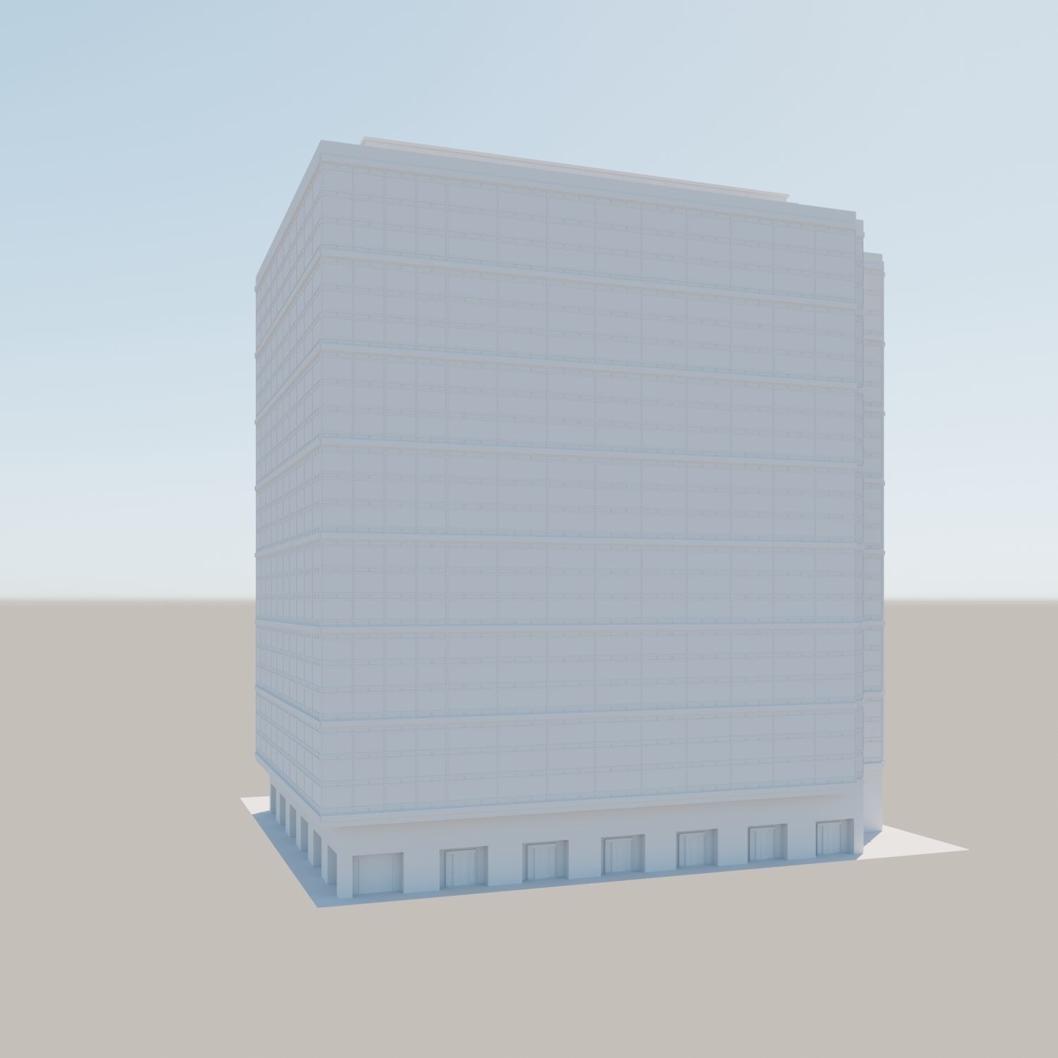 Modern structure Havana 662 3D model_14