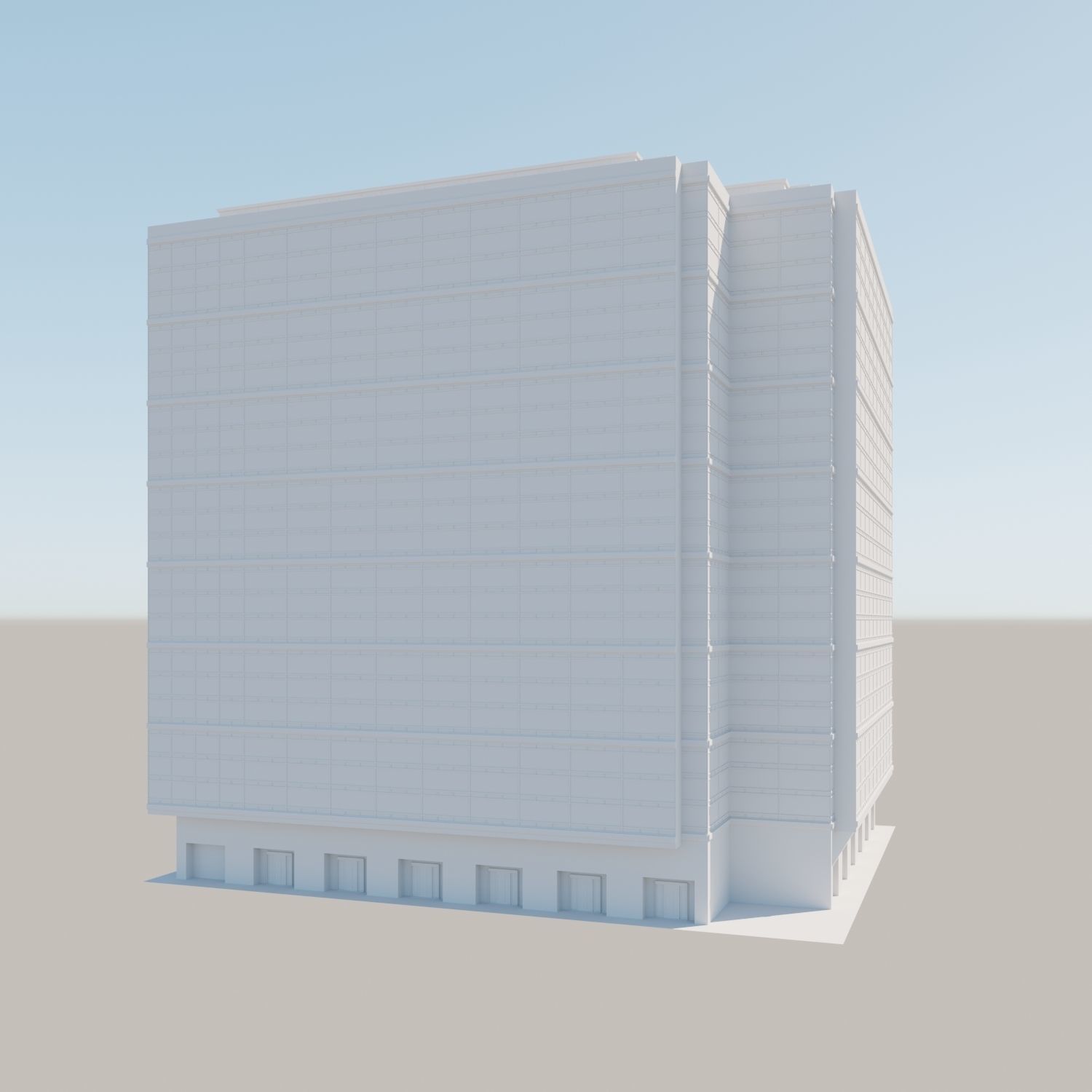 Modern structure Havana 662 3D model_7