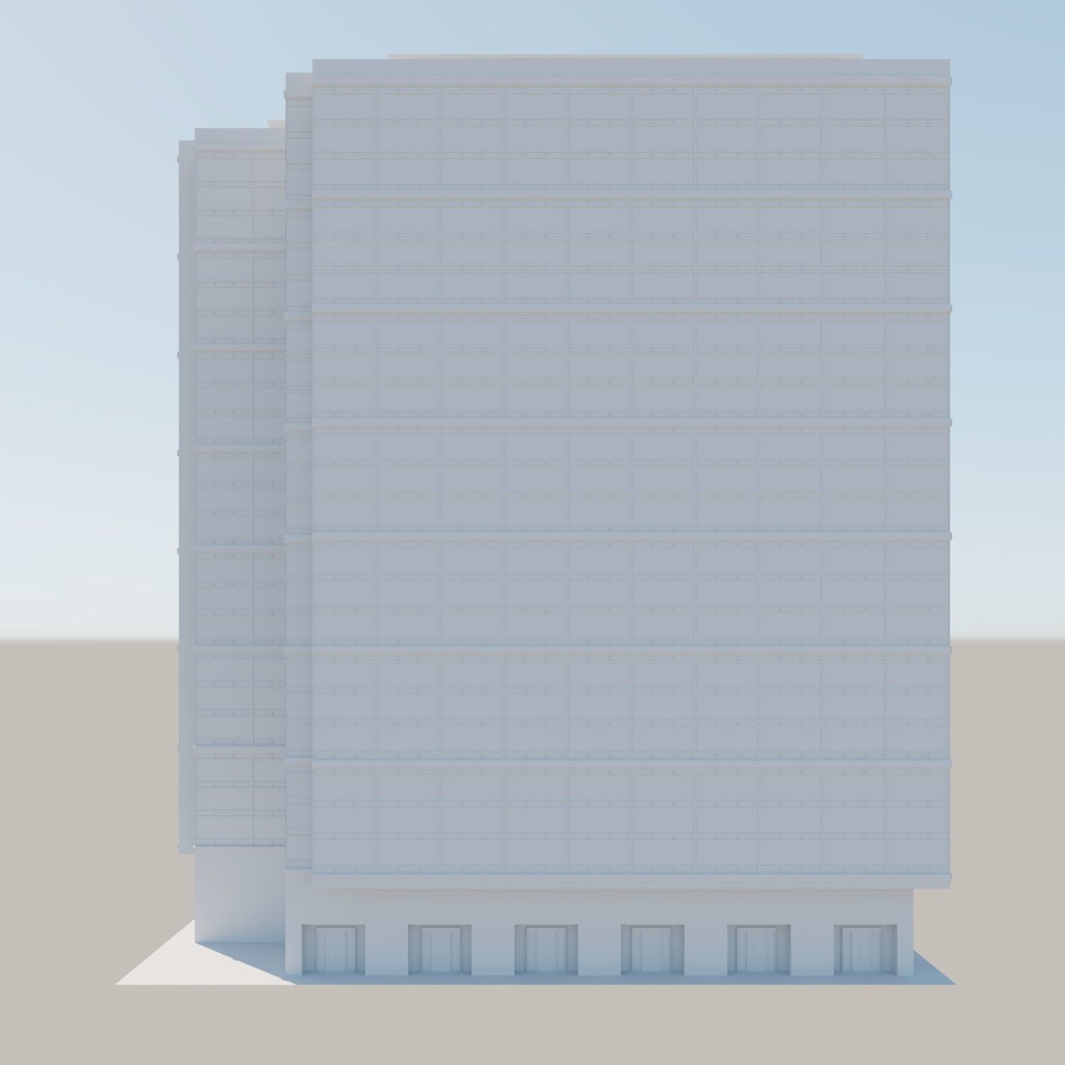 Modern structure Havana 662 3D model_2