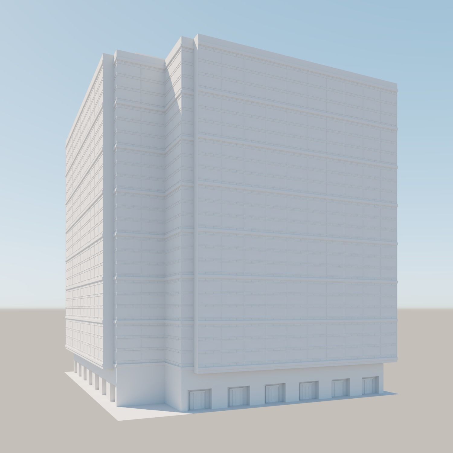 Modern structure Havana 662 3D model_4