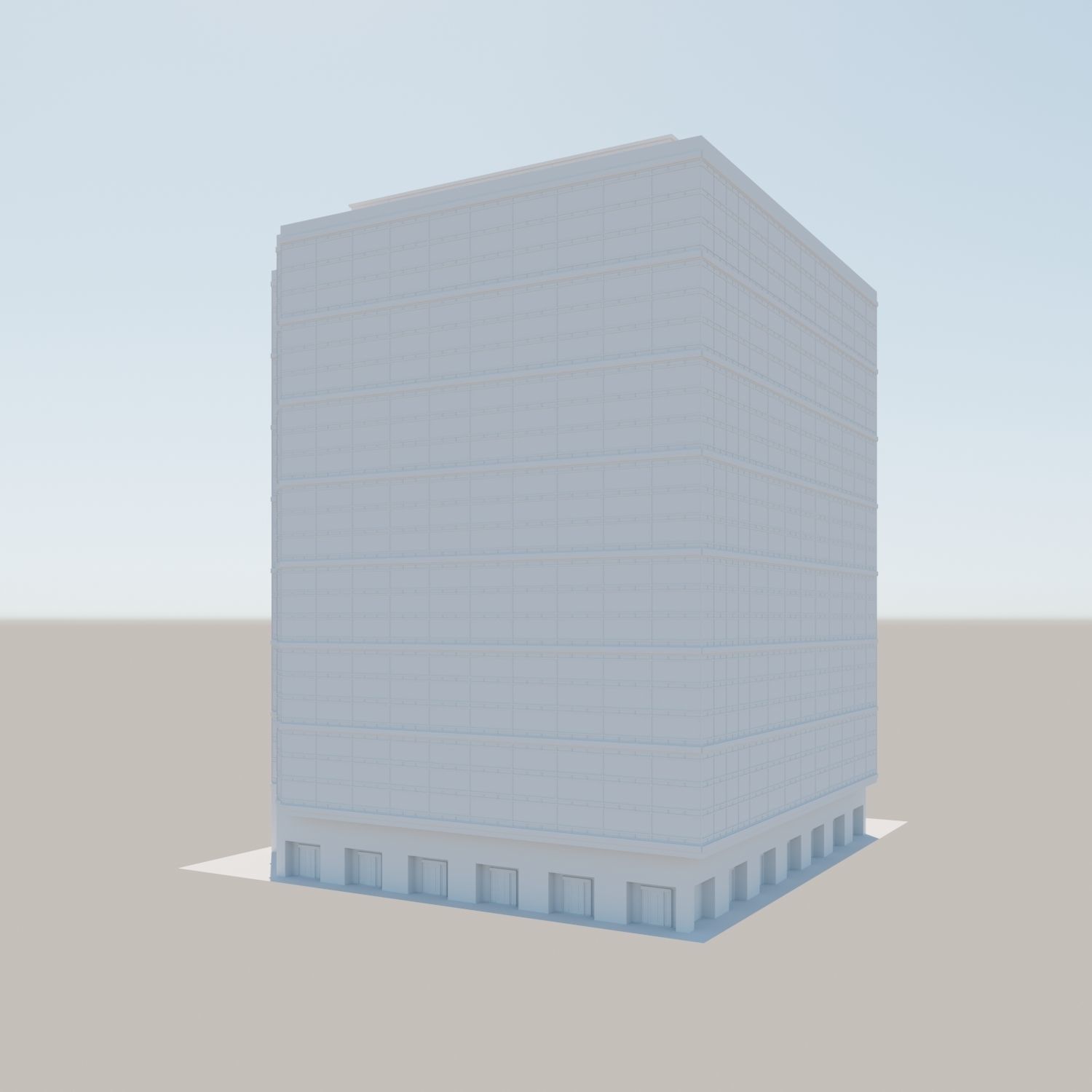 Modern structure Havana 662 3D model_12