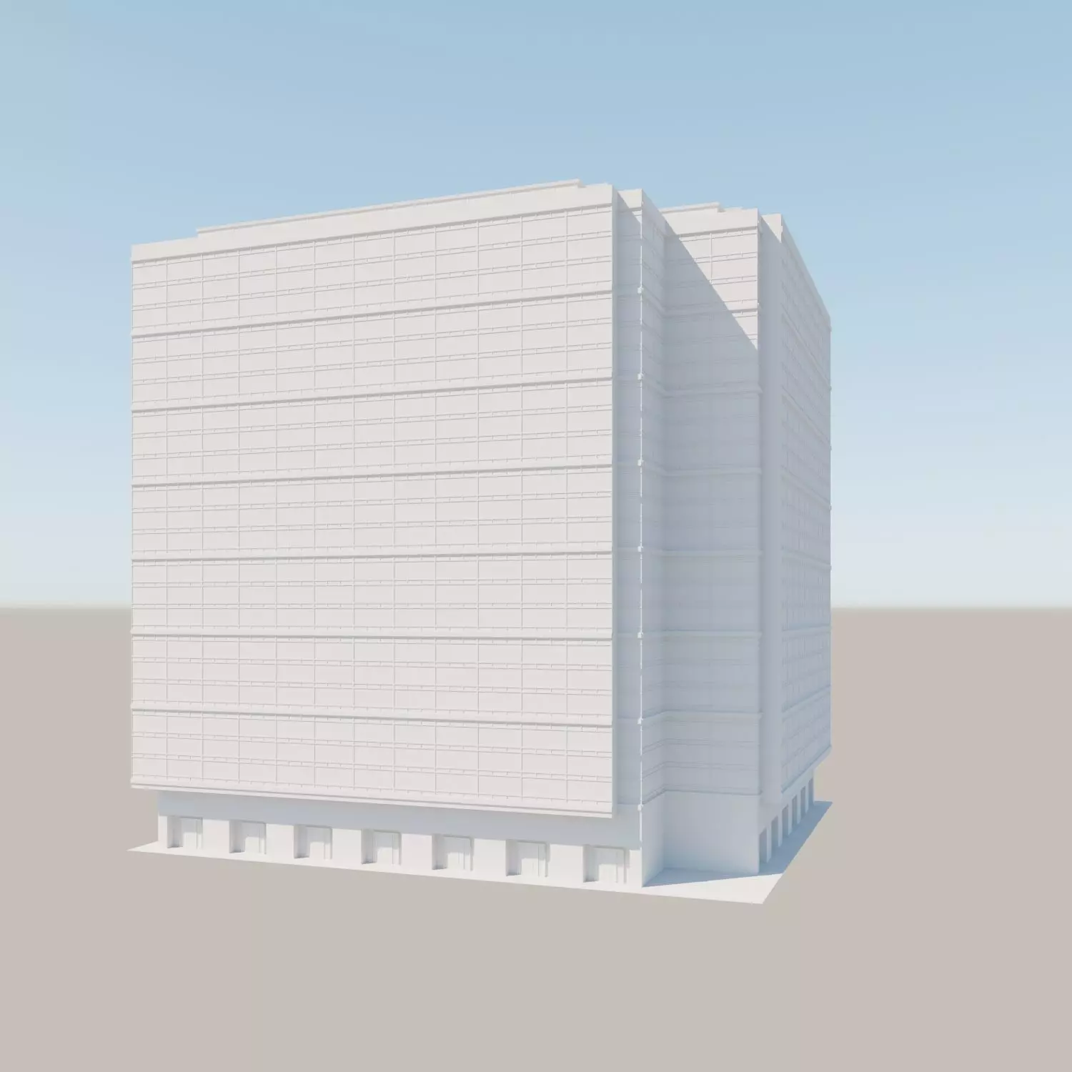 Modern structure Havana 662 3D model_0