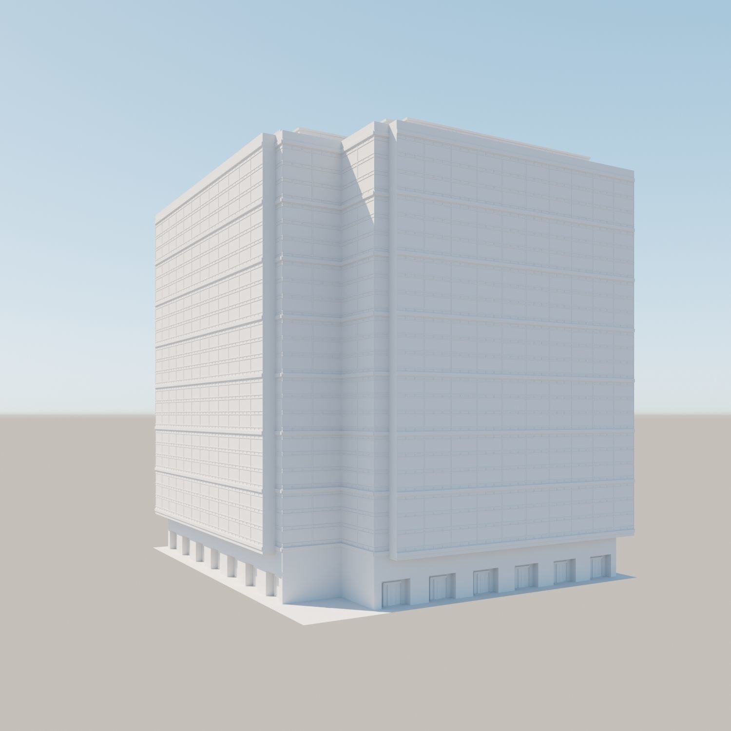 Modern structure Havana 662 3D model_9