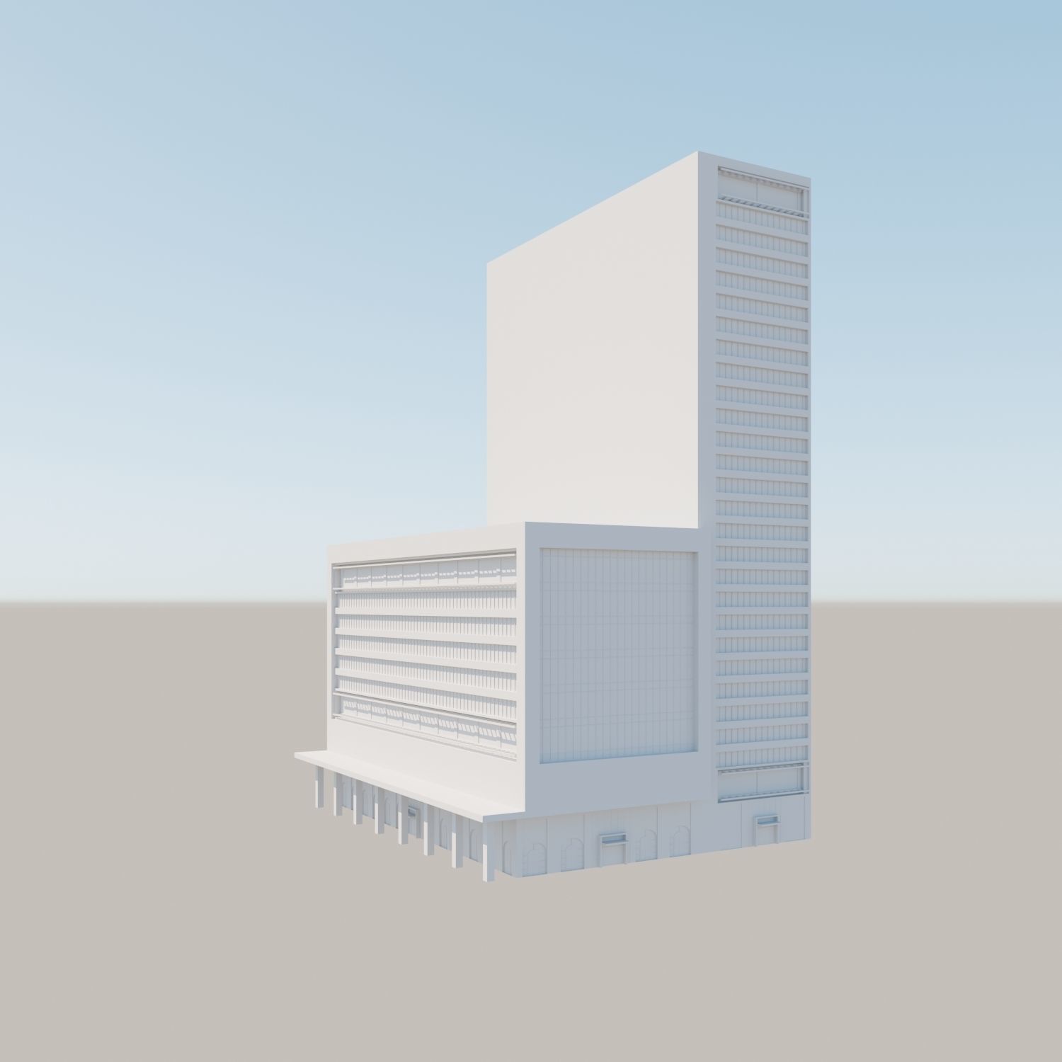 Modern structure Havana 666 3D model_9