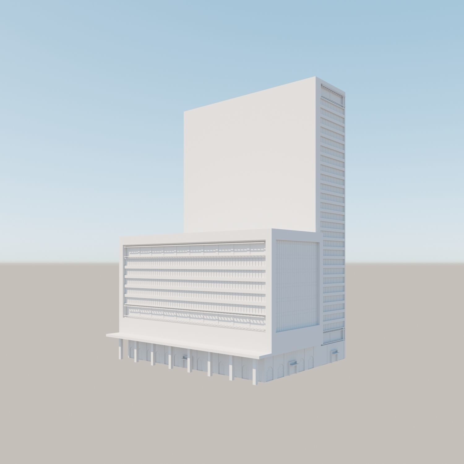 Modern structure Havana 666 3D model_8