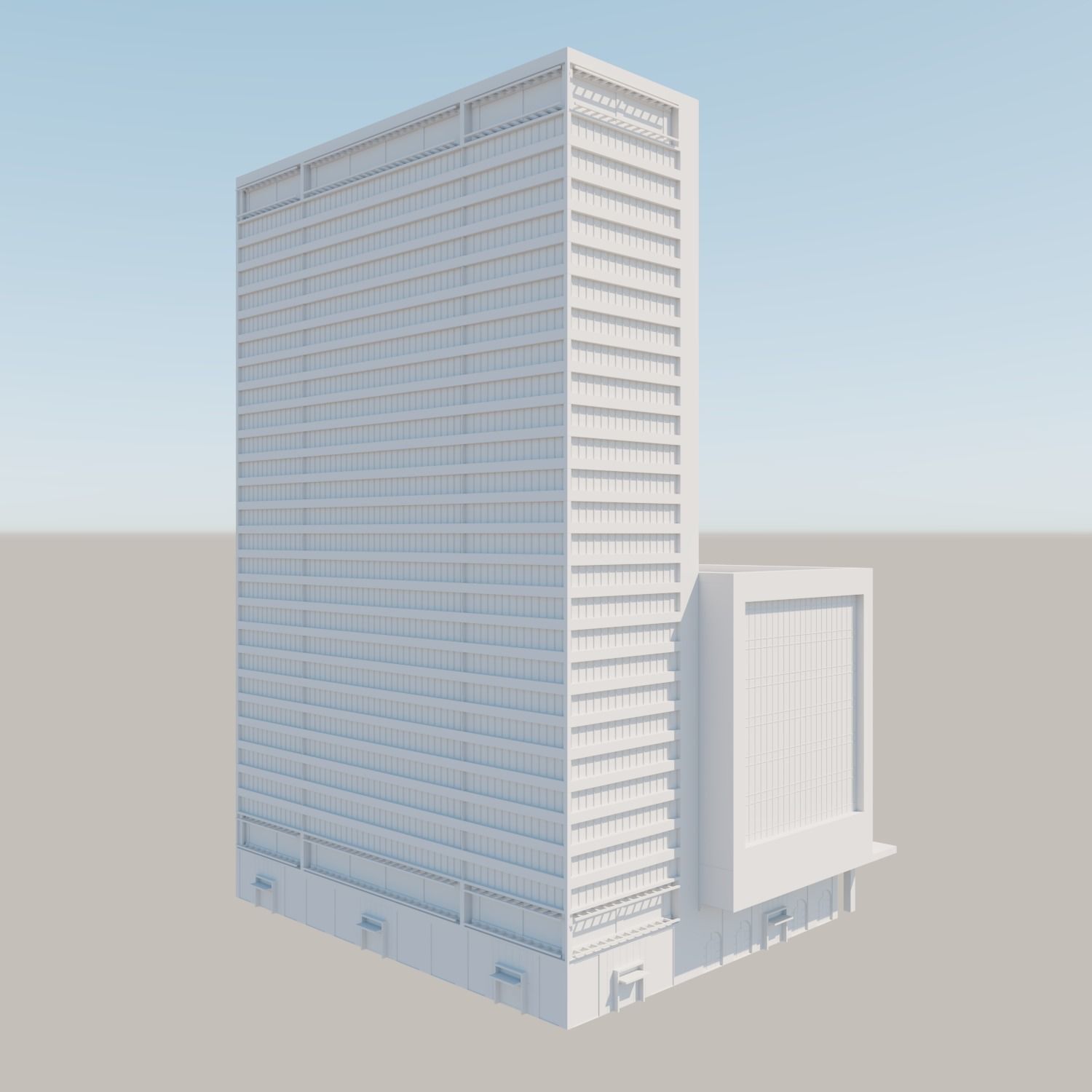 Modern structure Havana 666 3D model_3