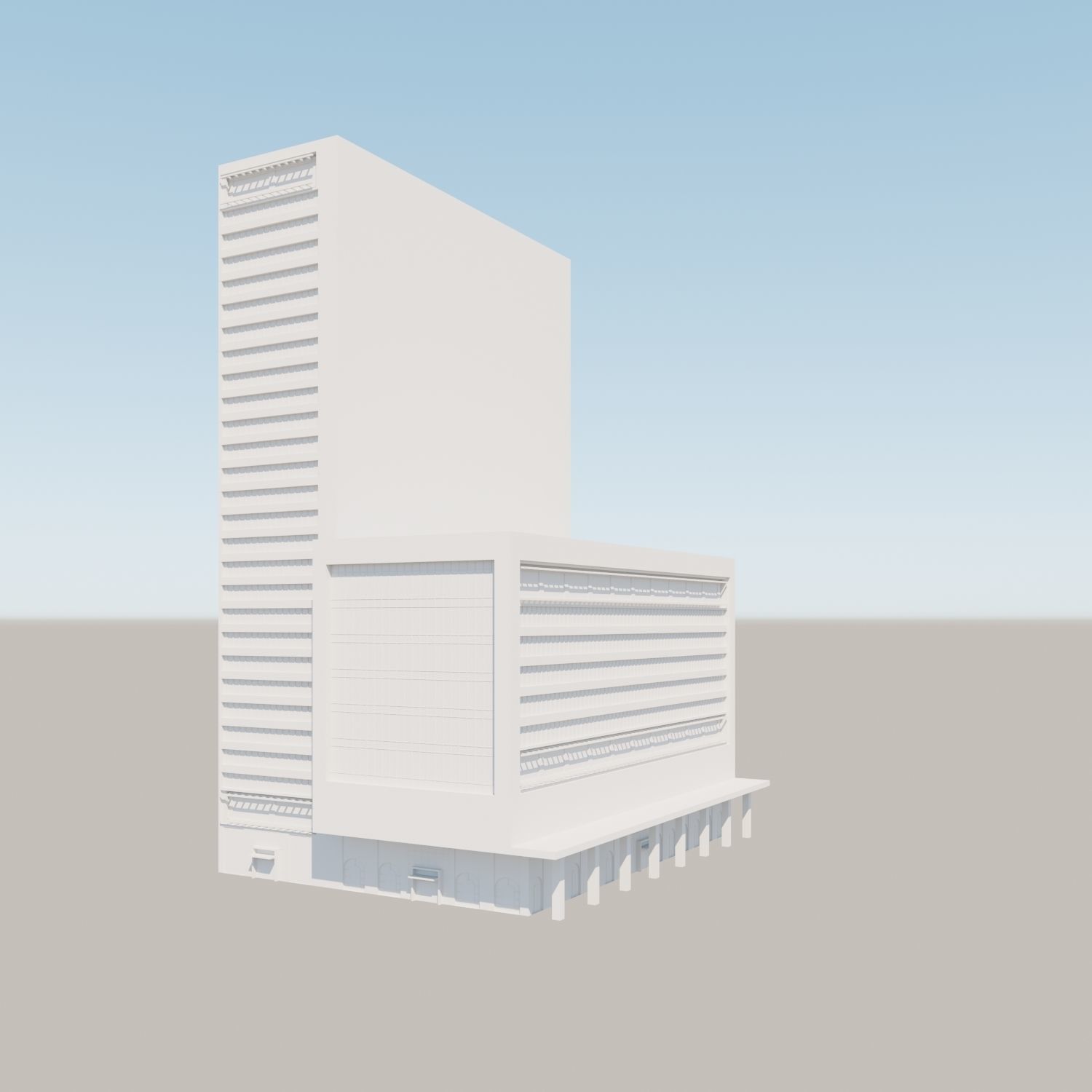 Modern structure Havana 666 3D model_19