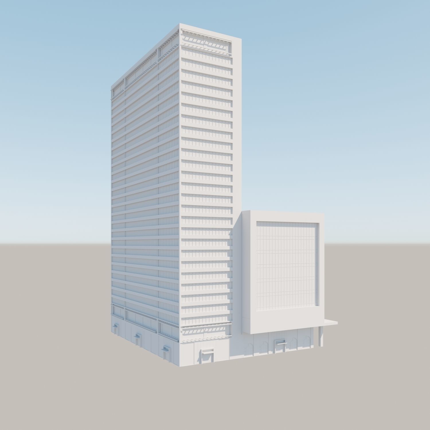 Modern structure Havana 666 3D model_16