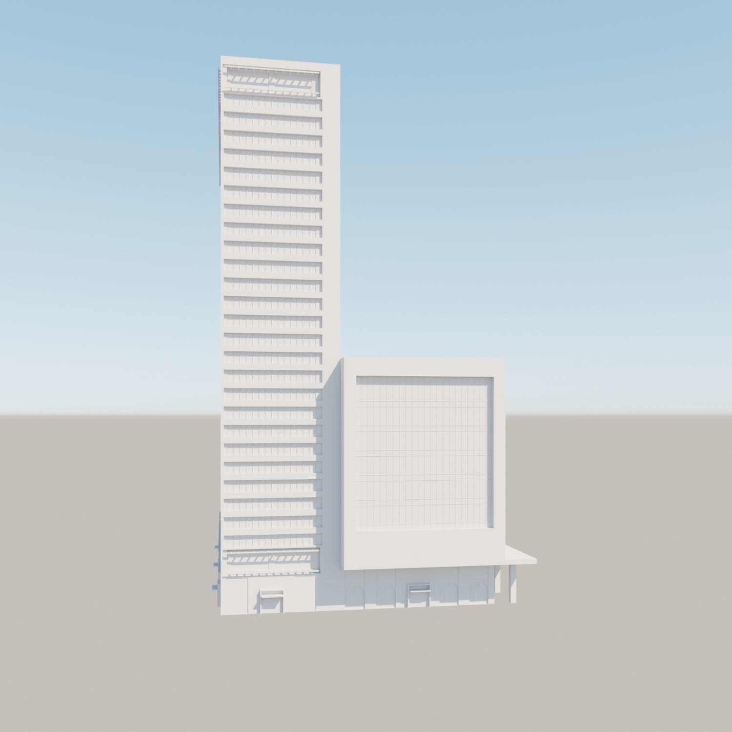 Modern structure Havana 666 3D model_17
