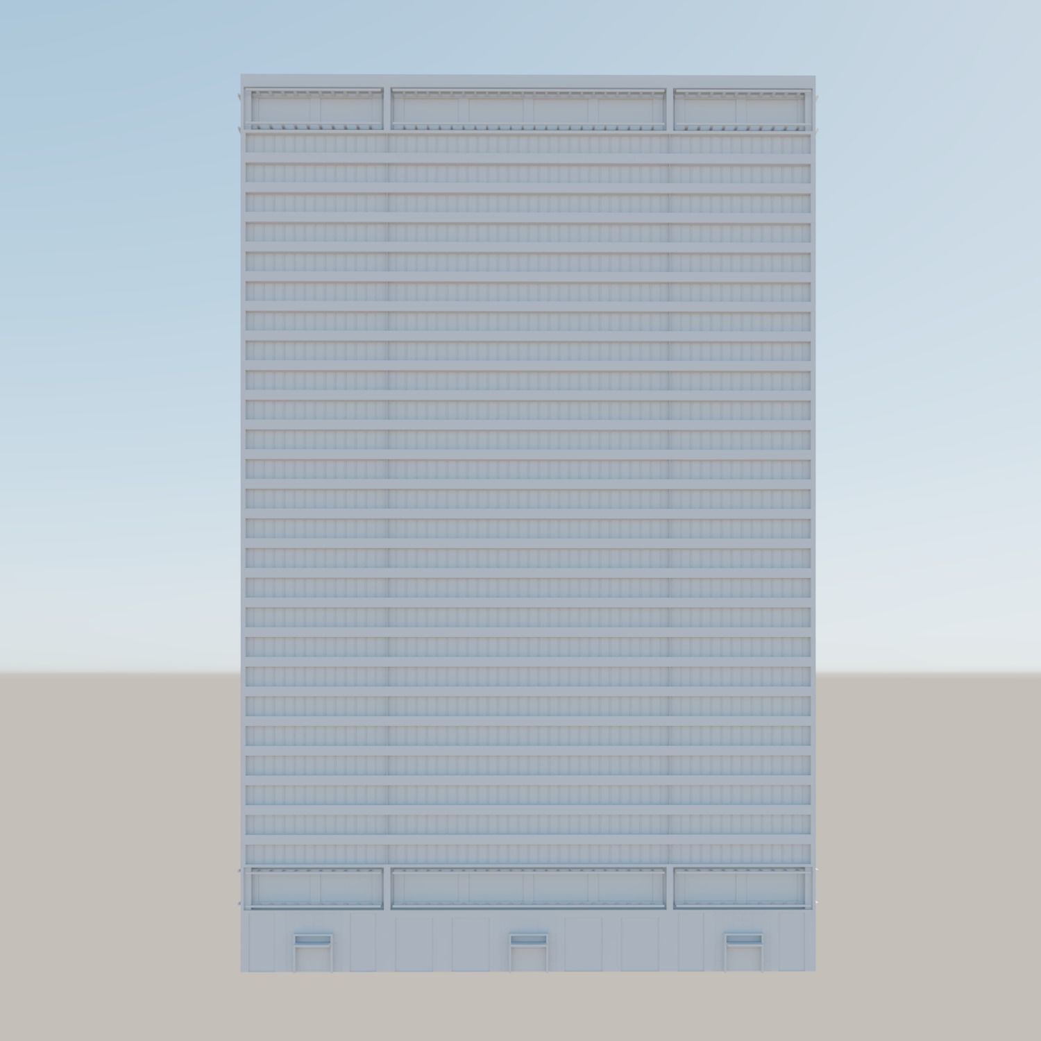 Modern structure Havana 666 3D model_4