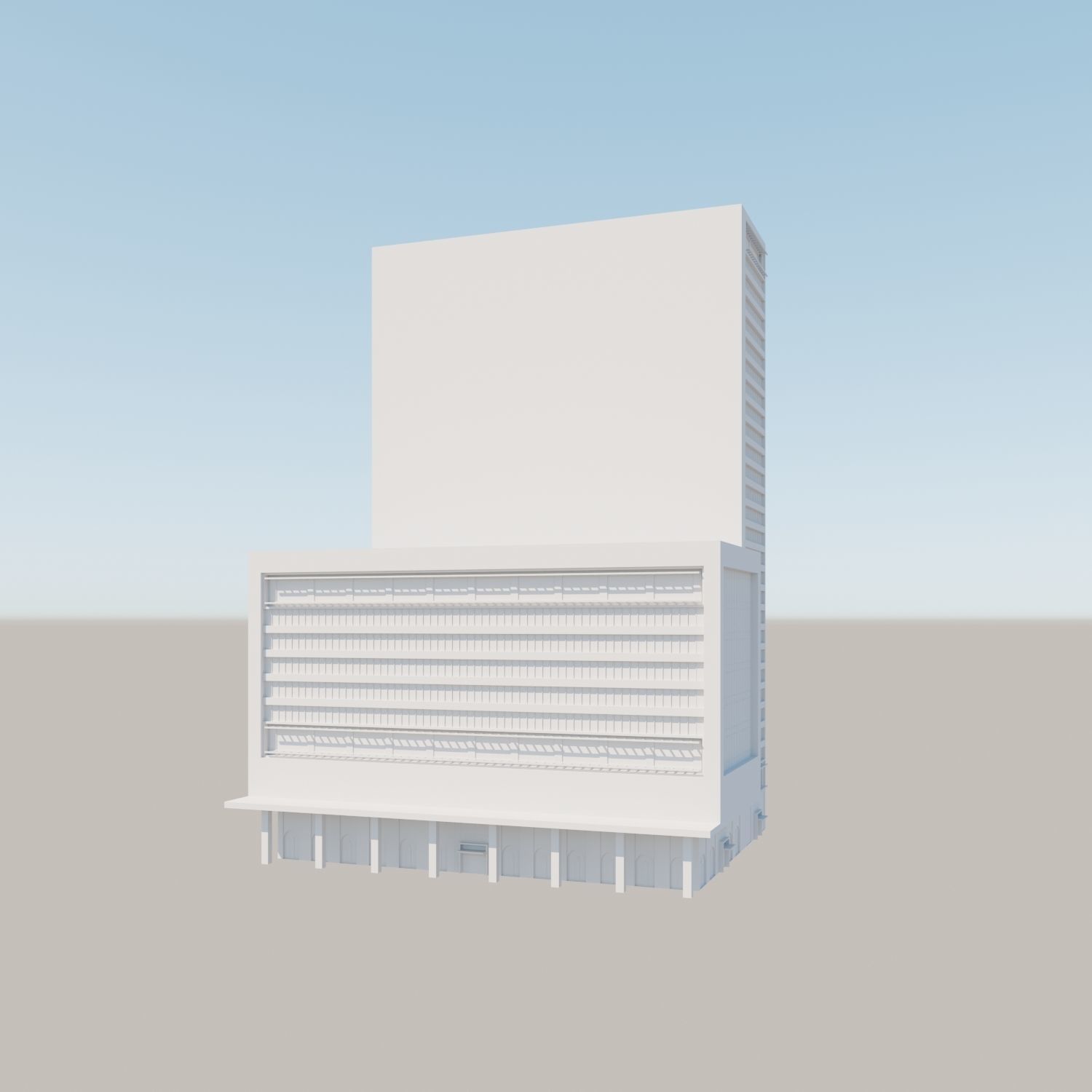 Modern structure Havana 666 3D model_7