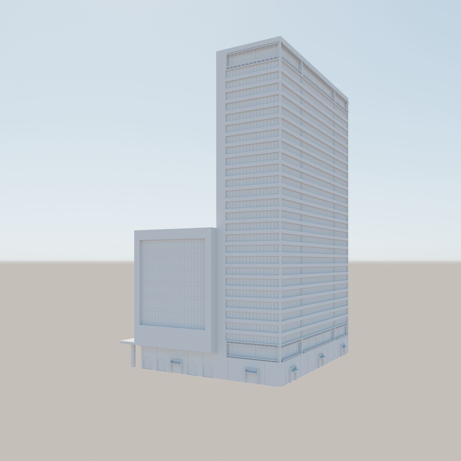 Modern structure Havana 666 3D model_12