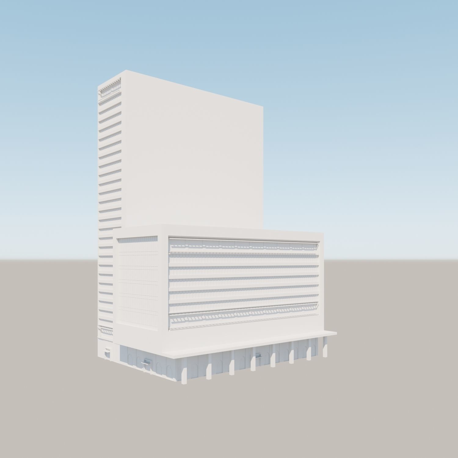 Modern structure Havana 666 3D model_20