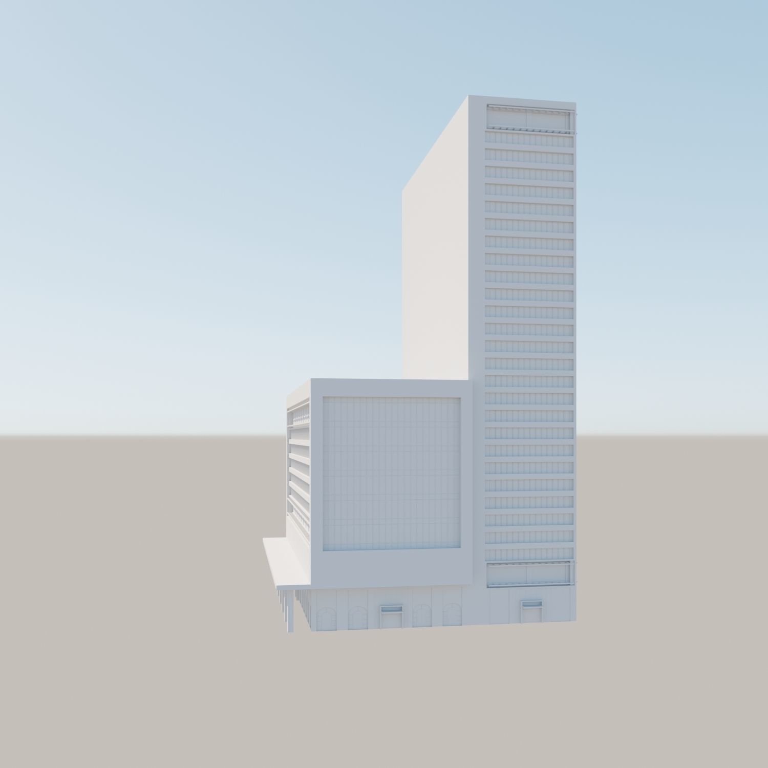 Modern structure Havana 666 3D model_10