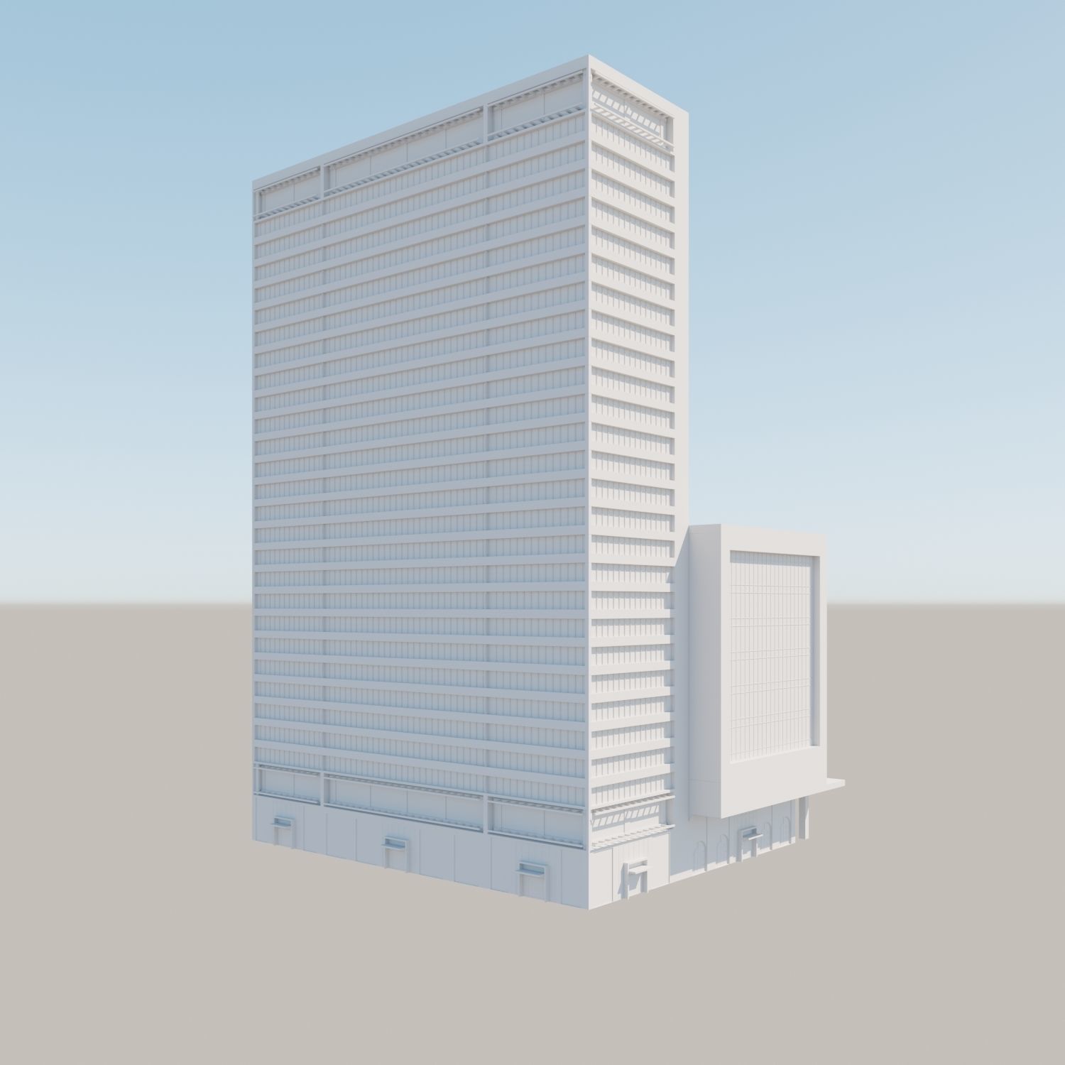 Modern structure Havana 666 3D model_15