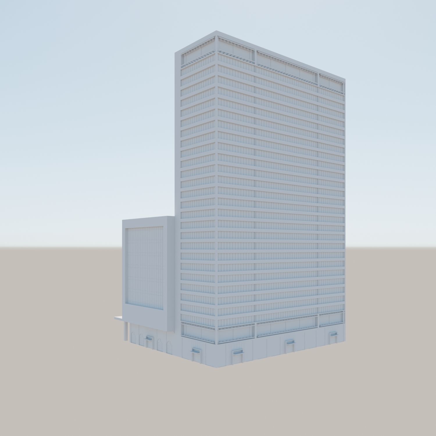 Modern structure Havana 666 3D model_13