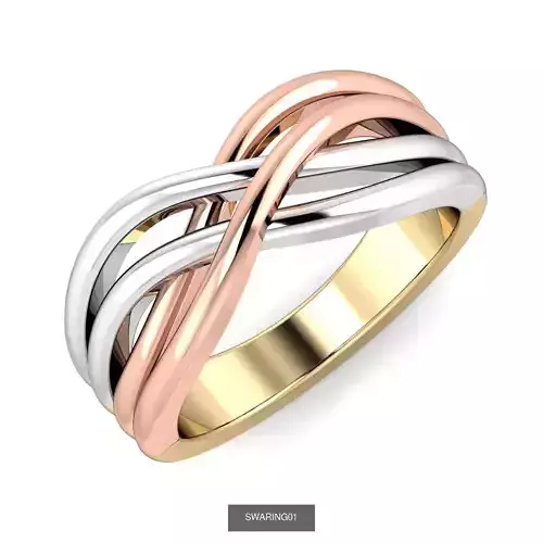 Swa Jewelry Studio Plain Rings 3D Model Collection