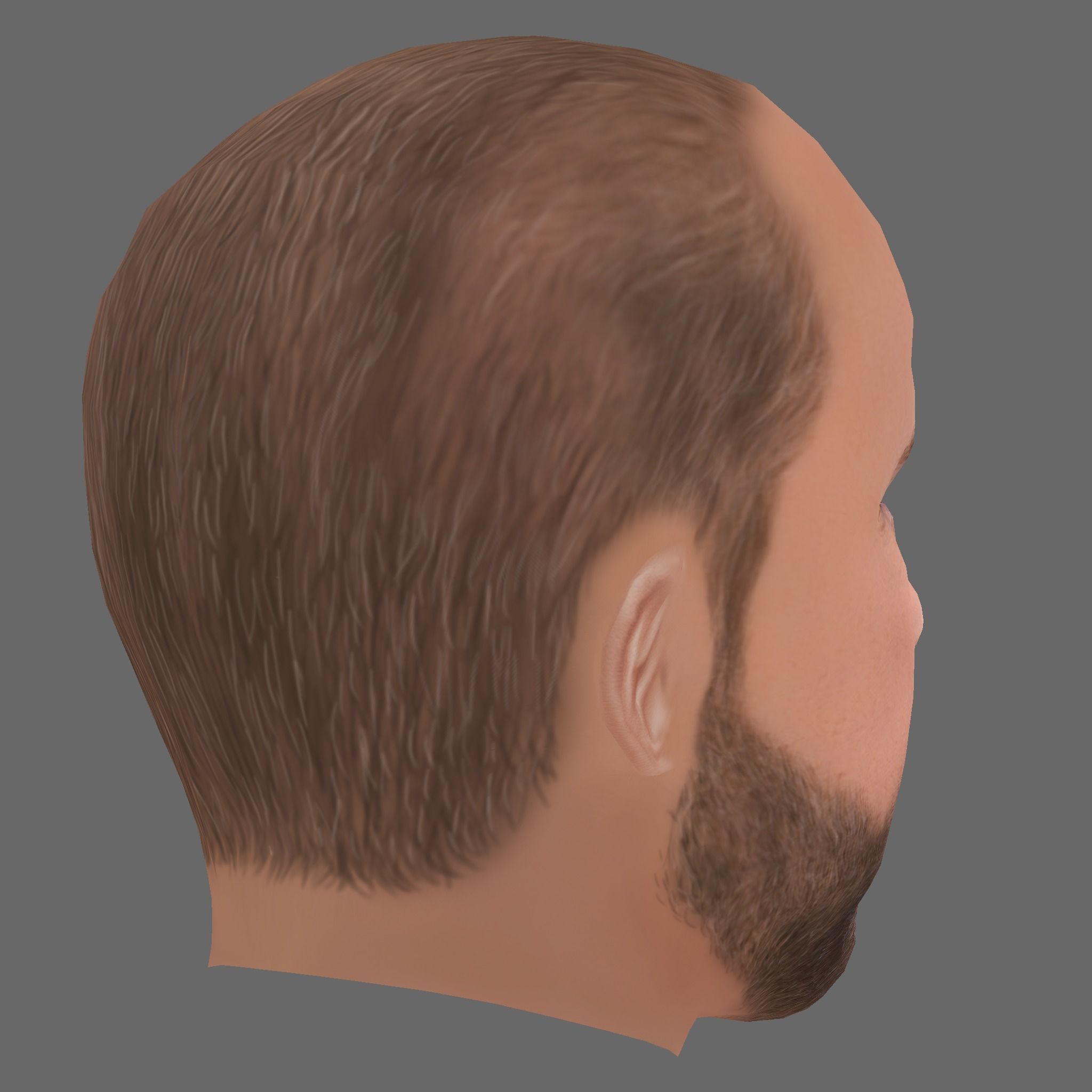 Jason Statham - Lowpoly head for game Low-poly 3D model Low-poly 3D model_4