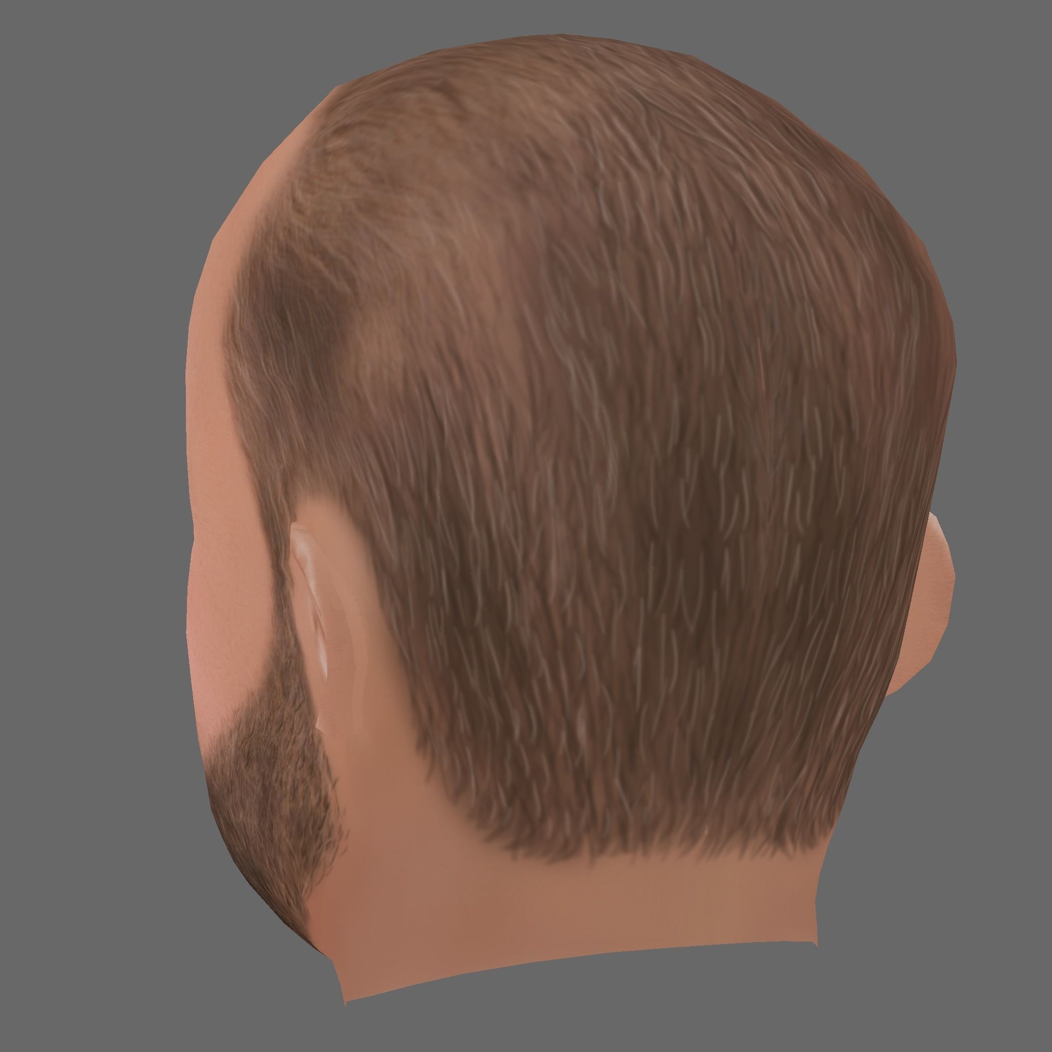 Jason Statham - Lowpoly head for game Low-poly 3D model Low-poly 3D model_3