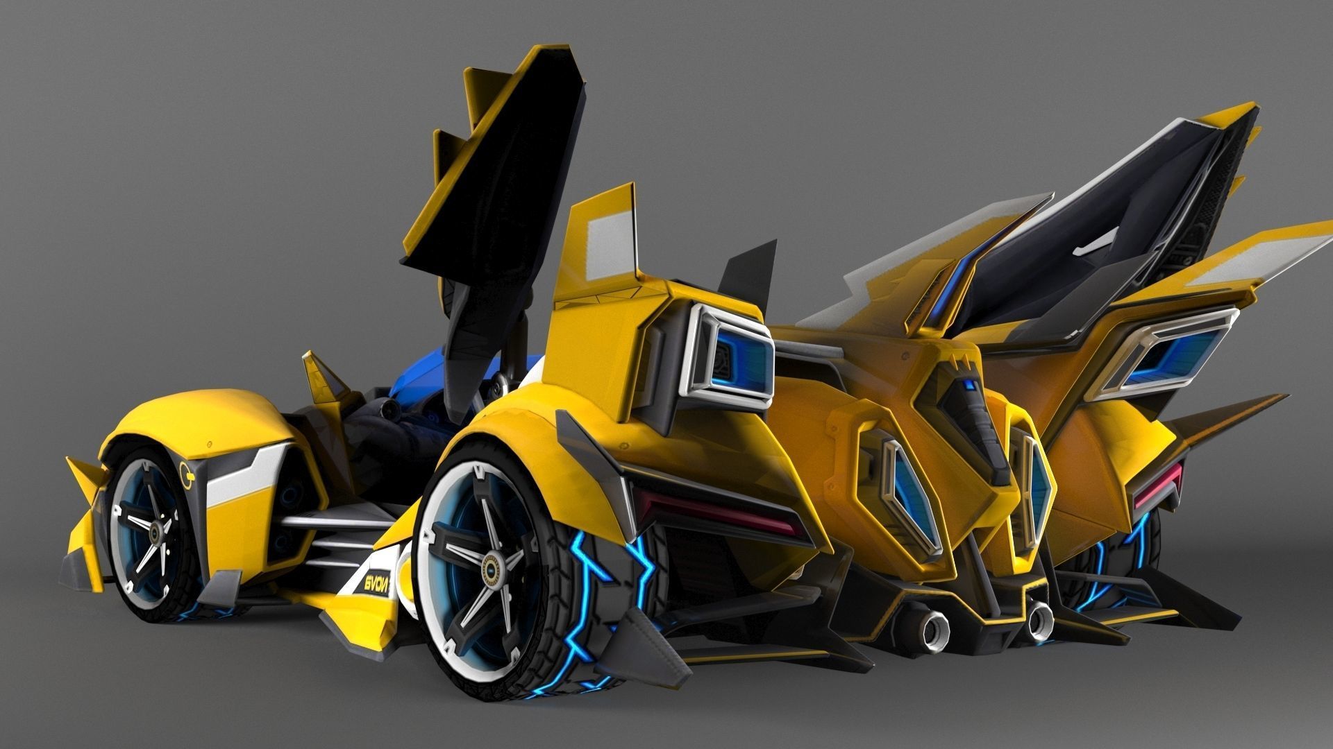 Race Car 3d Model 3D model_3