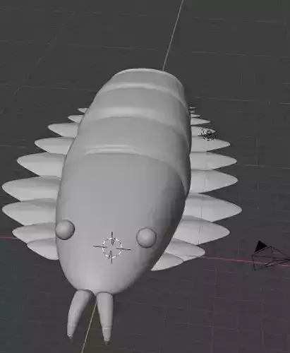Voltroned sea creature with long tentacles 3D print model