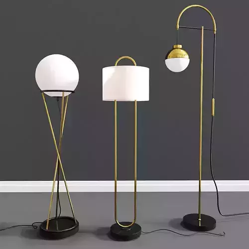 Warner Marble Floor Lamp