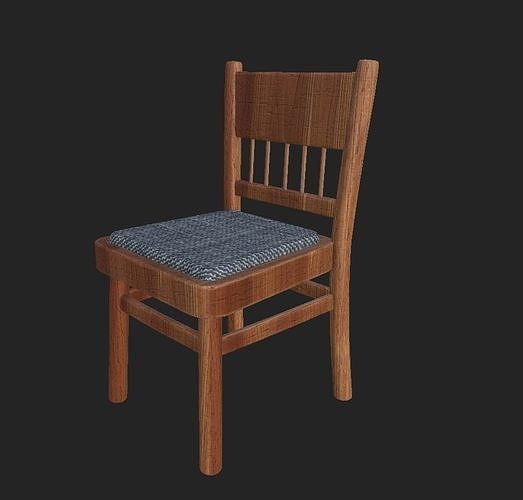 Simple Chair Free low-poly 3D model