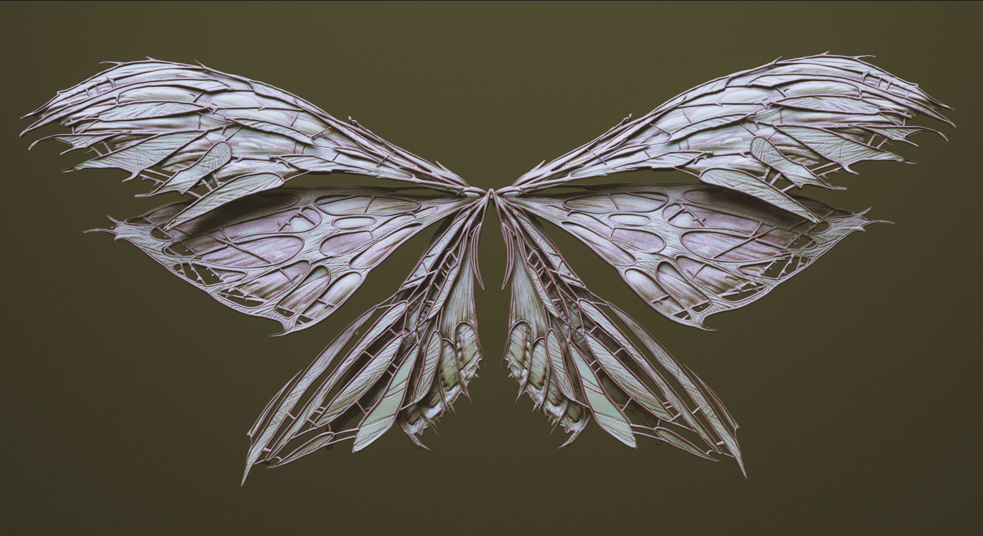 WINGS - 33 CREATURES MESHES 3D model_37