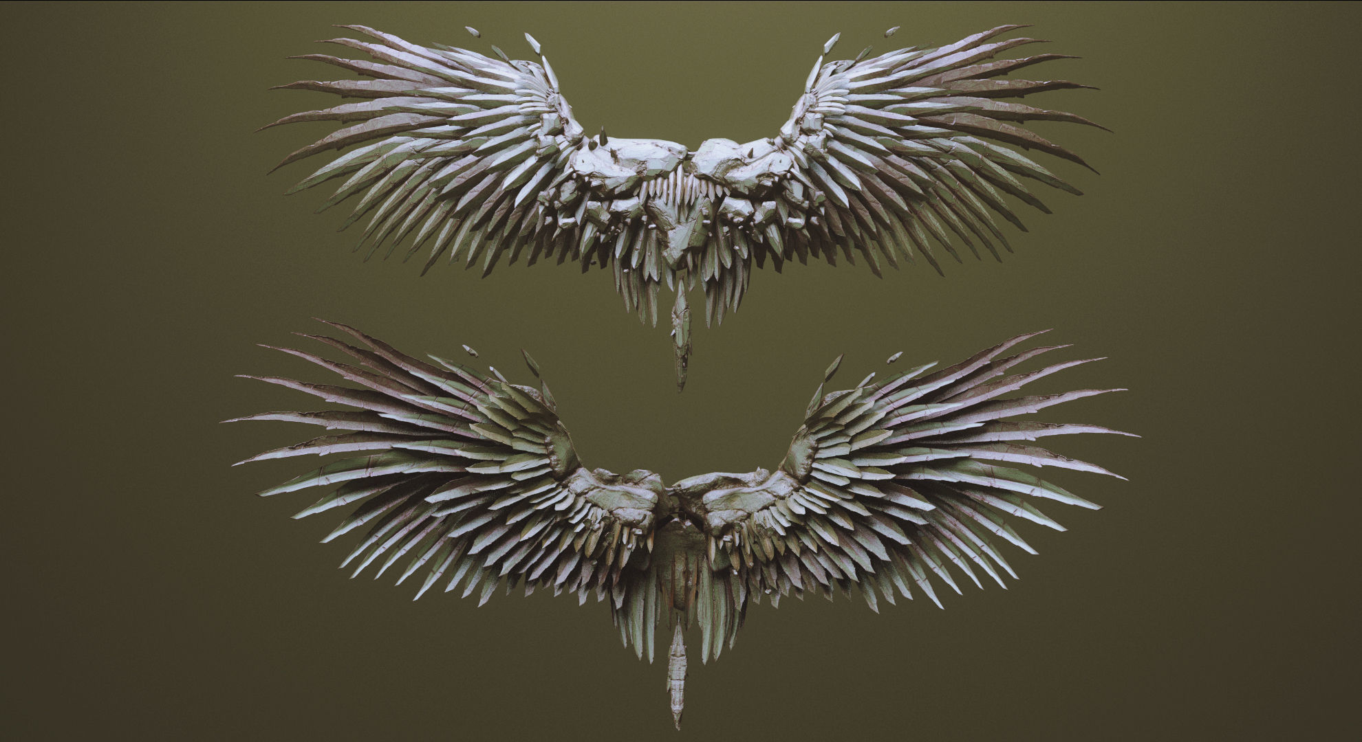 WINGS - 33 CREATURES MESHES 3D model_11