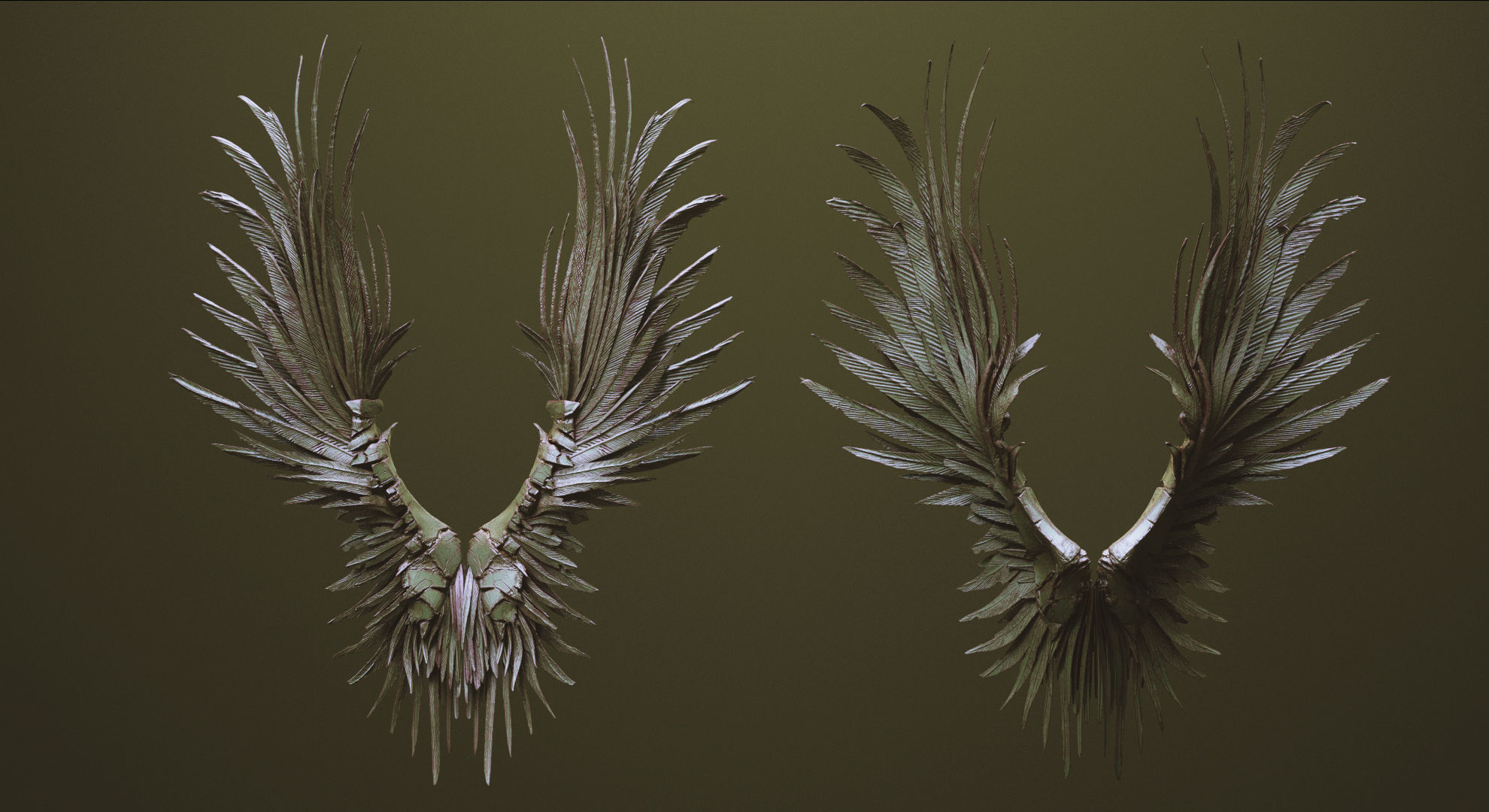 WINGS - 33 CREATURES MESHES 3D model_8