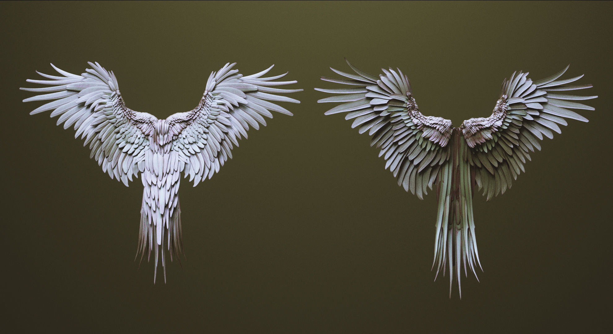 WINGS - 33 CREATURES MESHES 3D model_12