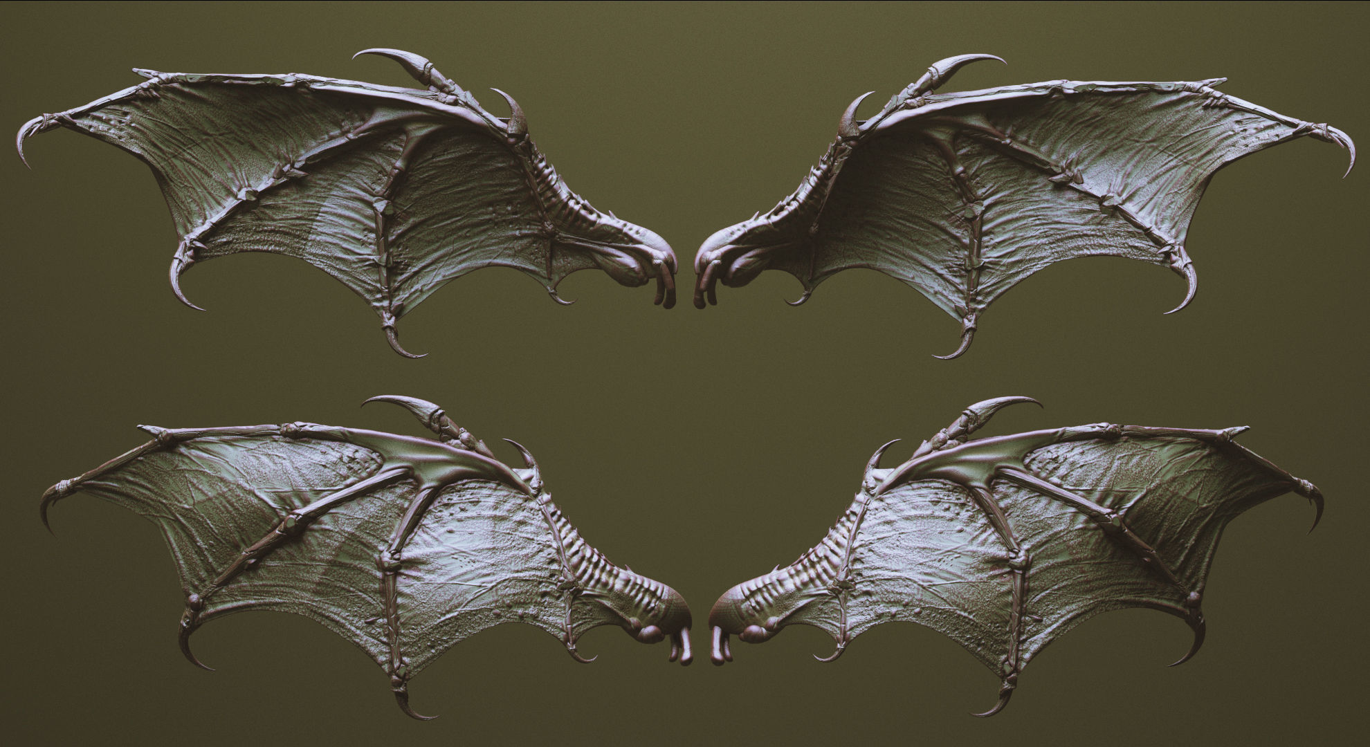 WINGS - 33 CREATURES MESHES 3D model_16