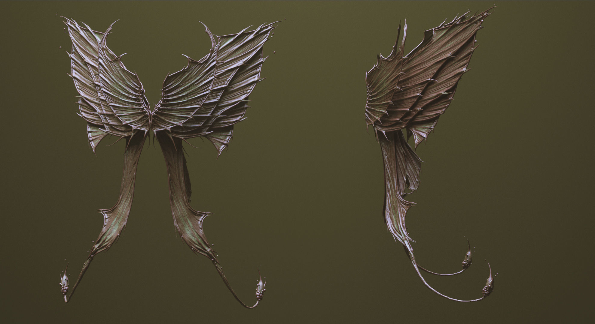 WINGS - 33 CREATURES MESHES 3D model_36