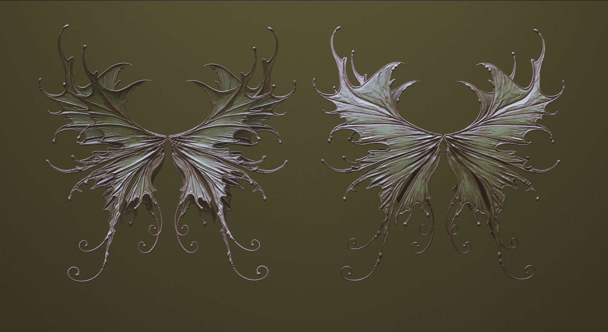 WINGS - 33 CREATURES MESHES 3D model_35