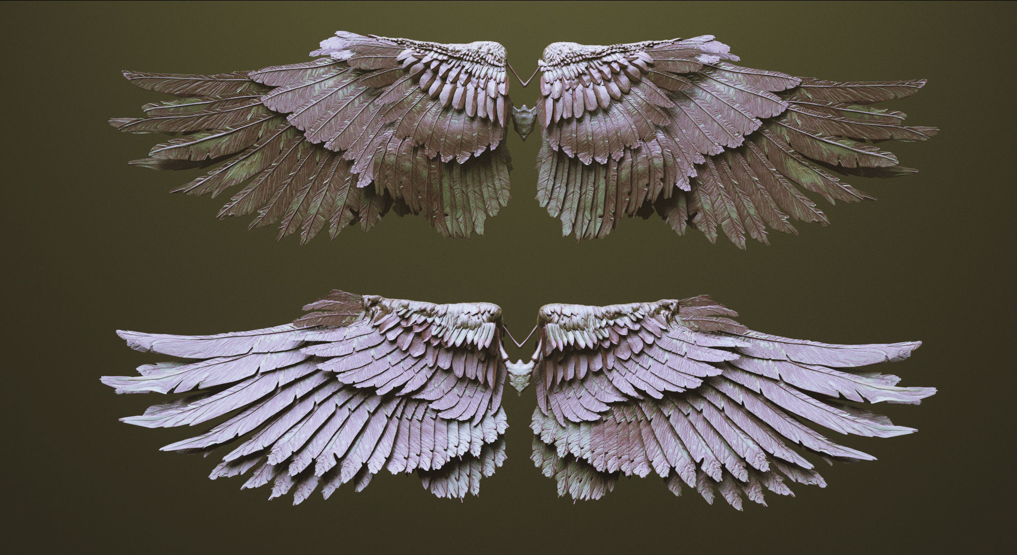 WINGS - 33 CREATURES MESHES 3D model_5