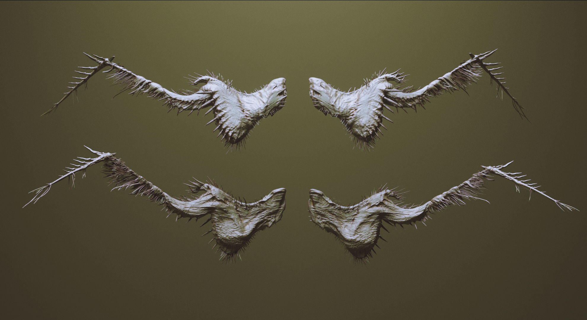 WINGS - 33 CREATURES MESHES 3D model_38