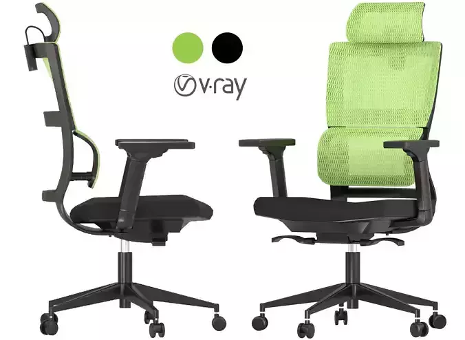 High back mesh Office Chair 10 3D model