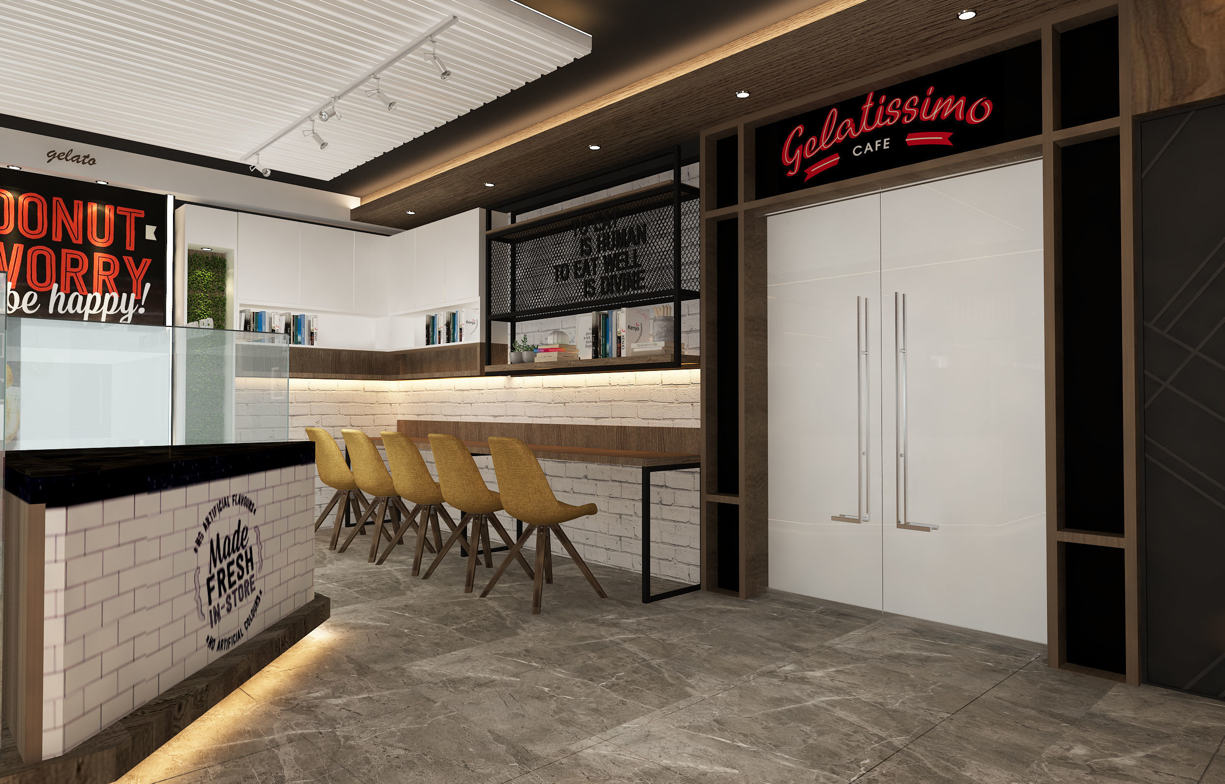 Restaurant Interior 3D model_7