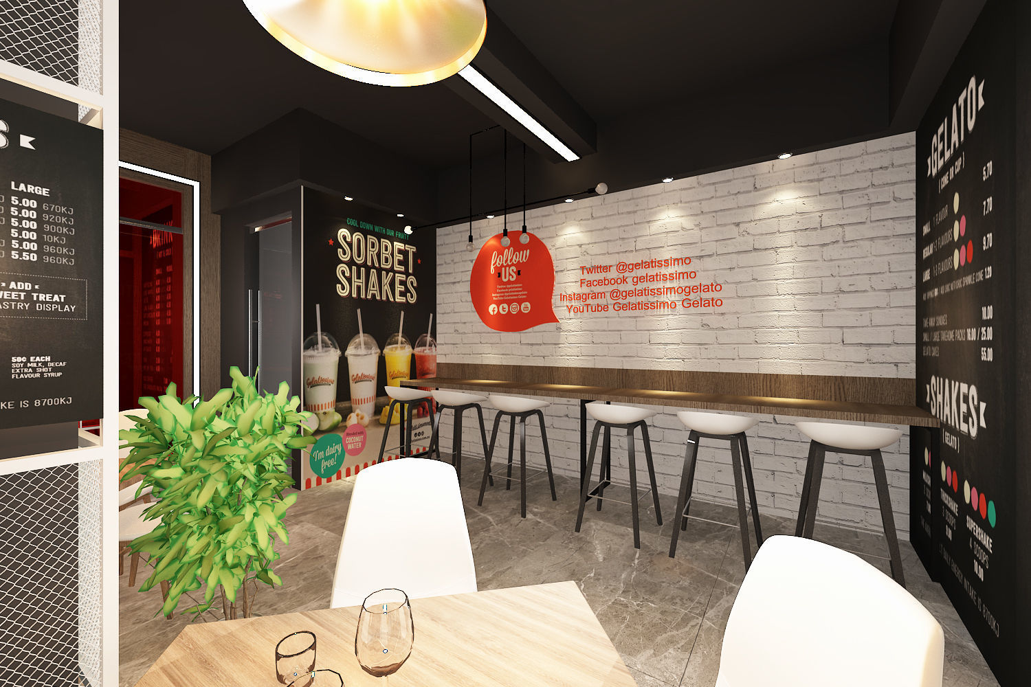 Restaurant Interior 3D model_3