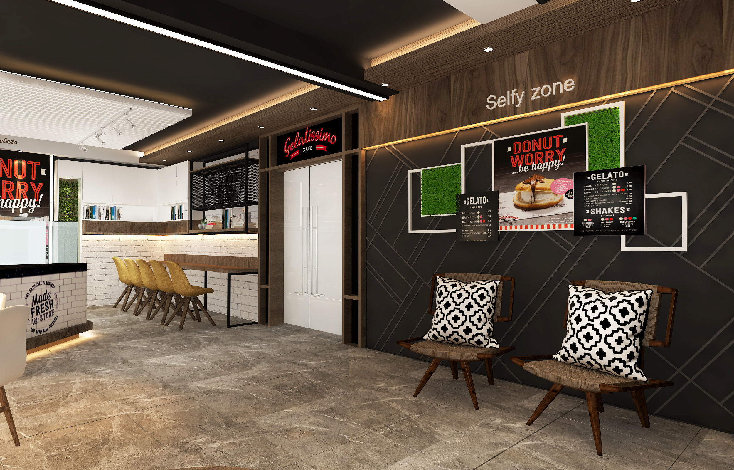 Restaurant Interior 3D model_8