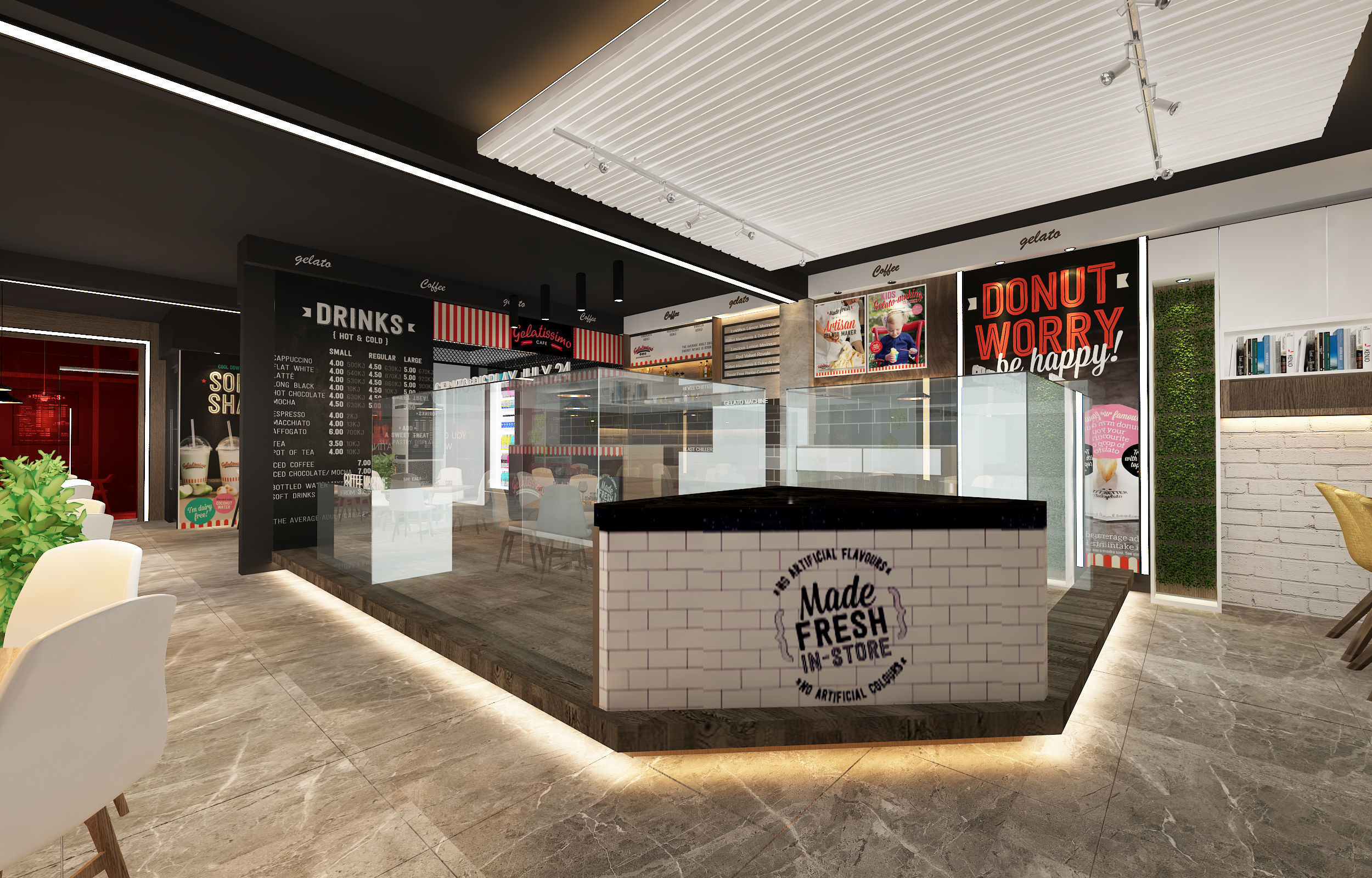 Restaurant Interior 3D model_4