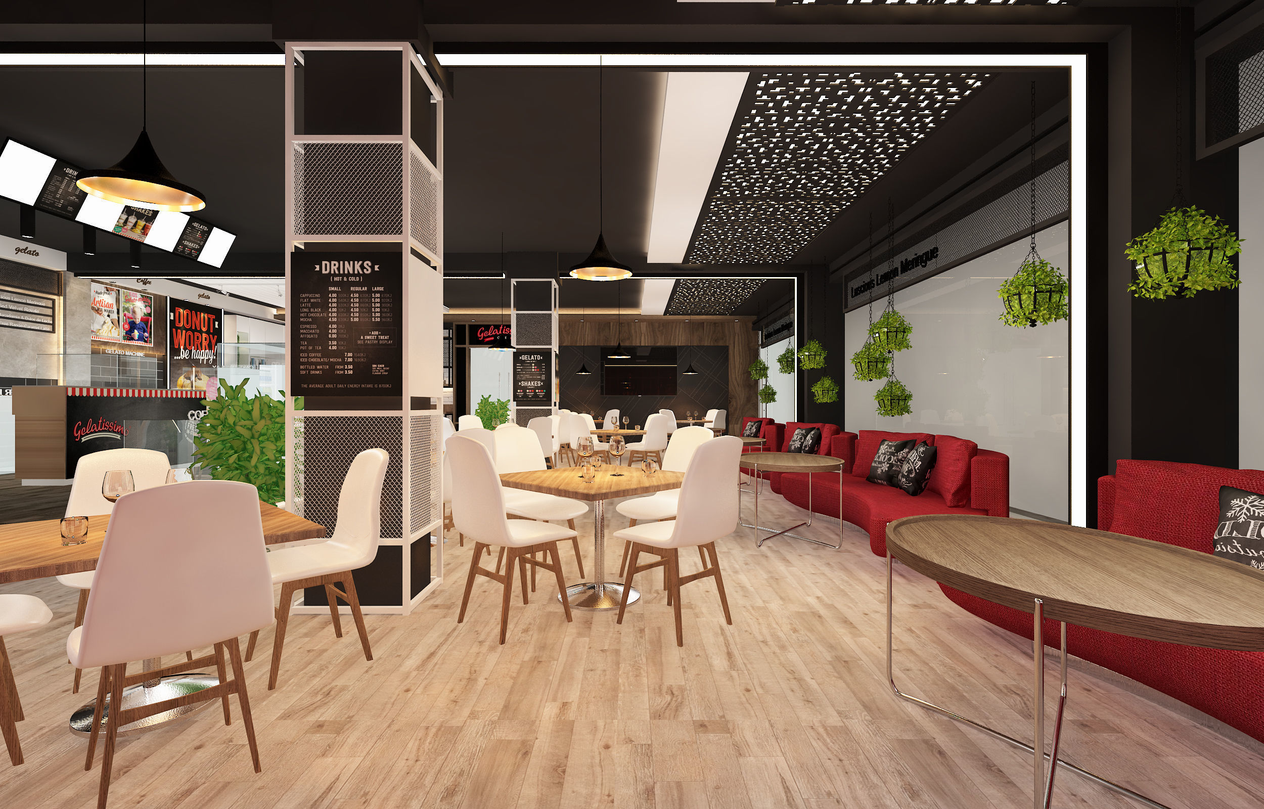 Restaurant Interior 3D model_12