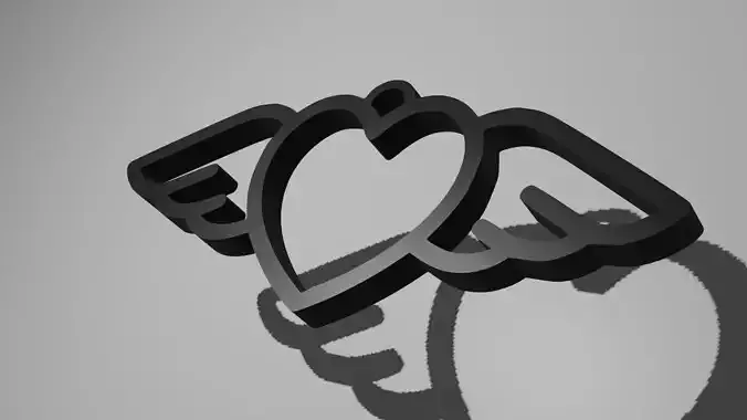 pendant heart printable