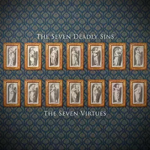 Seven Deadly Sins - Seven Virtues - antique wall art