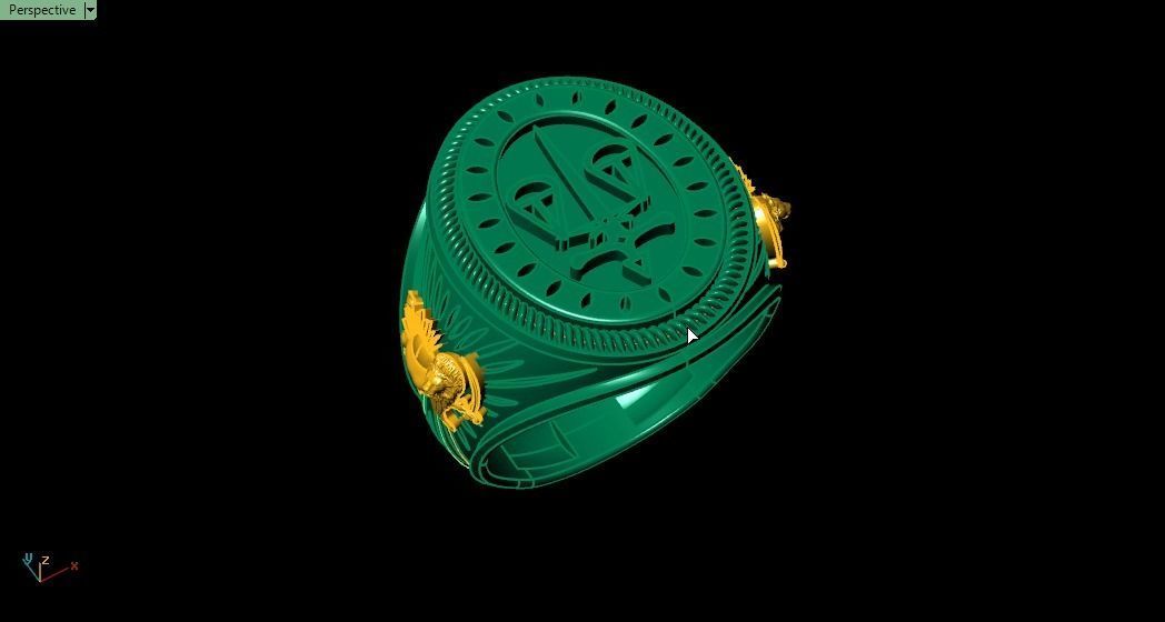 Men ring 3D print model_3