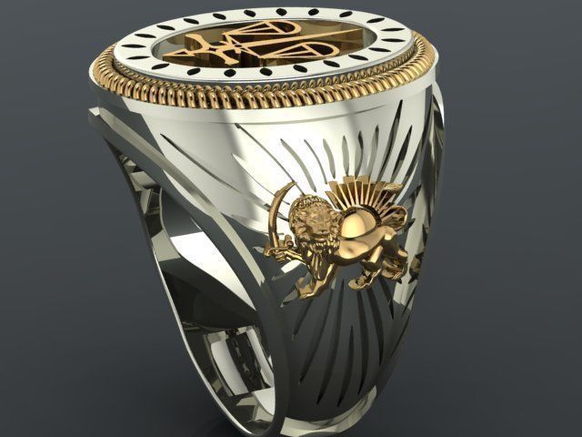 Men ring 3D print model_21