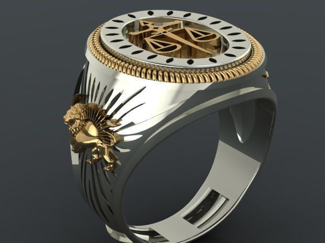 Men ring 3D print model_23