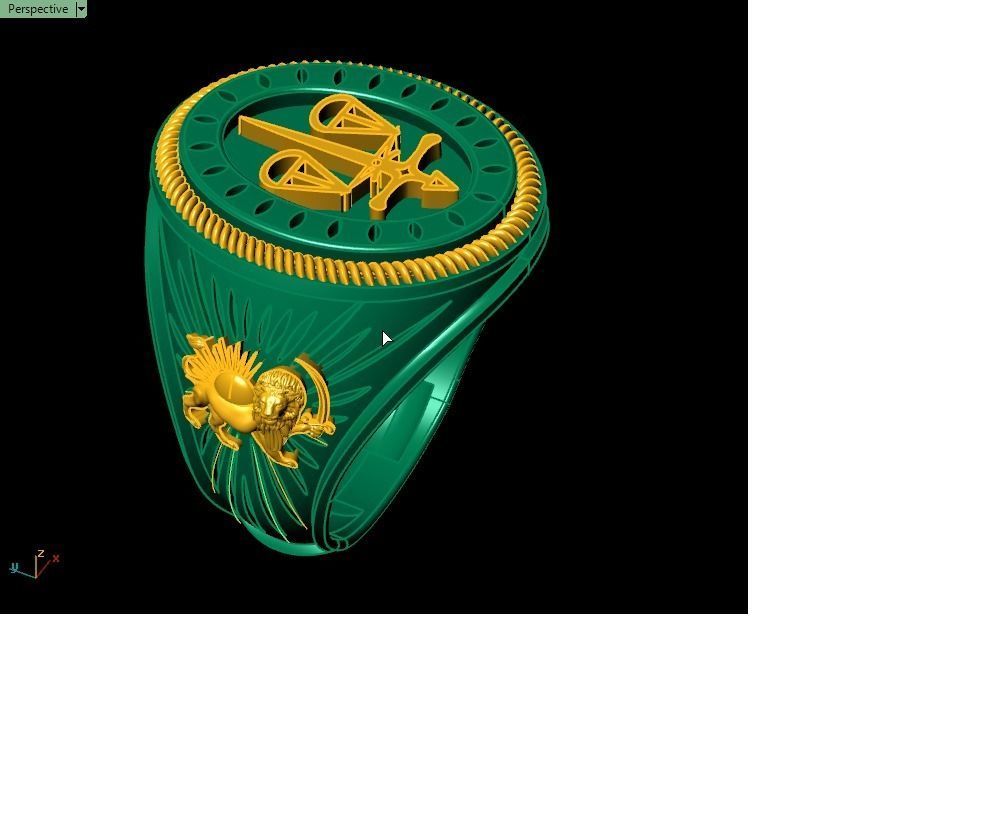 Men ring 3D print model_11